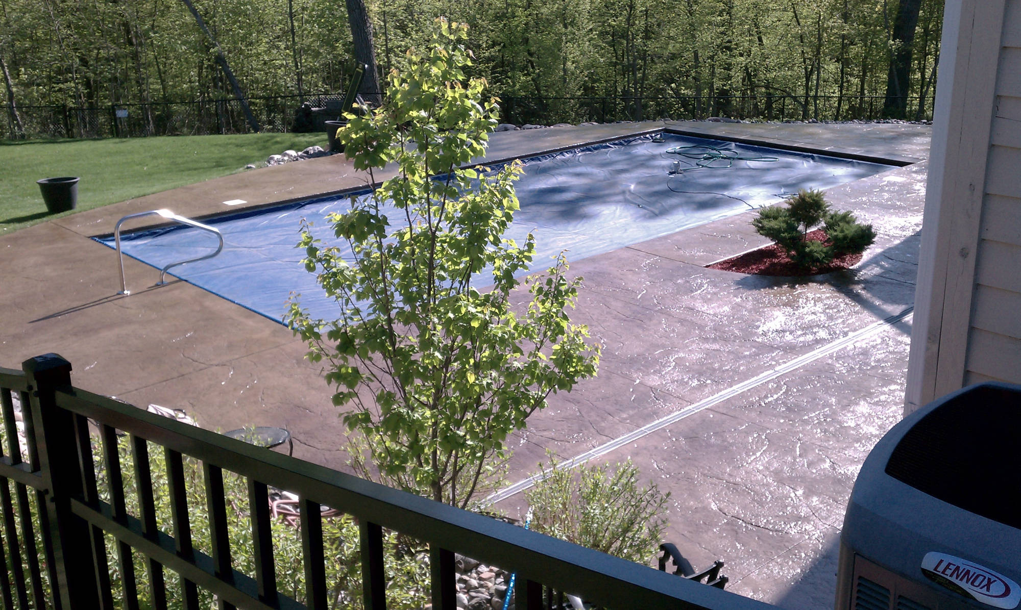 Stamped Concrete Pool Deck MN